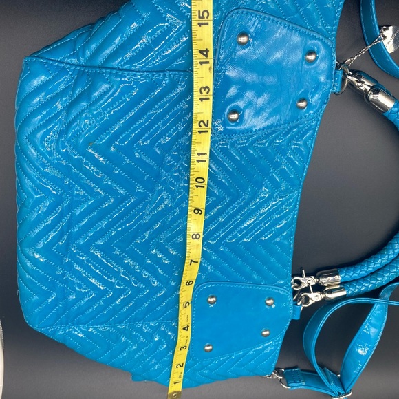 Vic Buddha Shiny Blue & Silver Purse - Picture 5 of 8